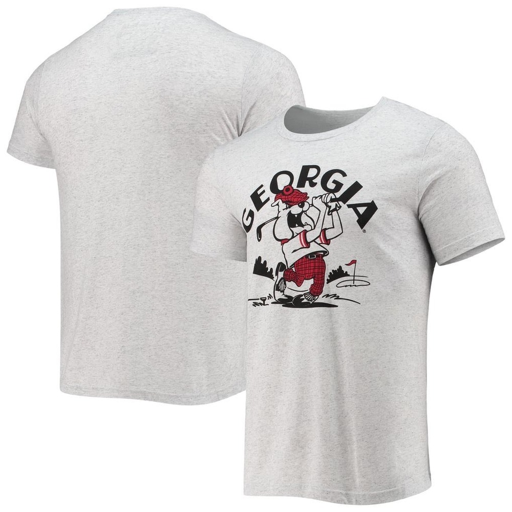 Homefield Georgia Bulldogs T-Shirt Mens M Gray Vintage Golf Hairy Dawg UGA